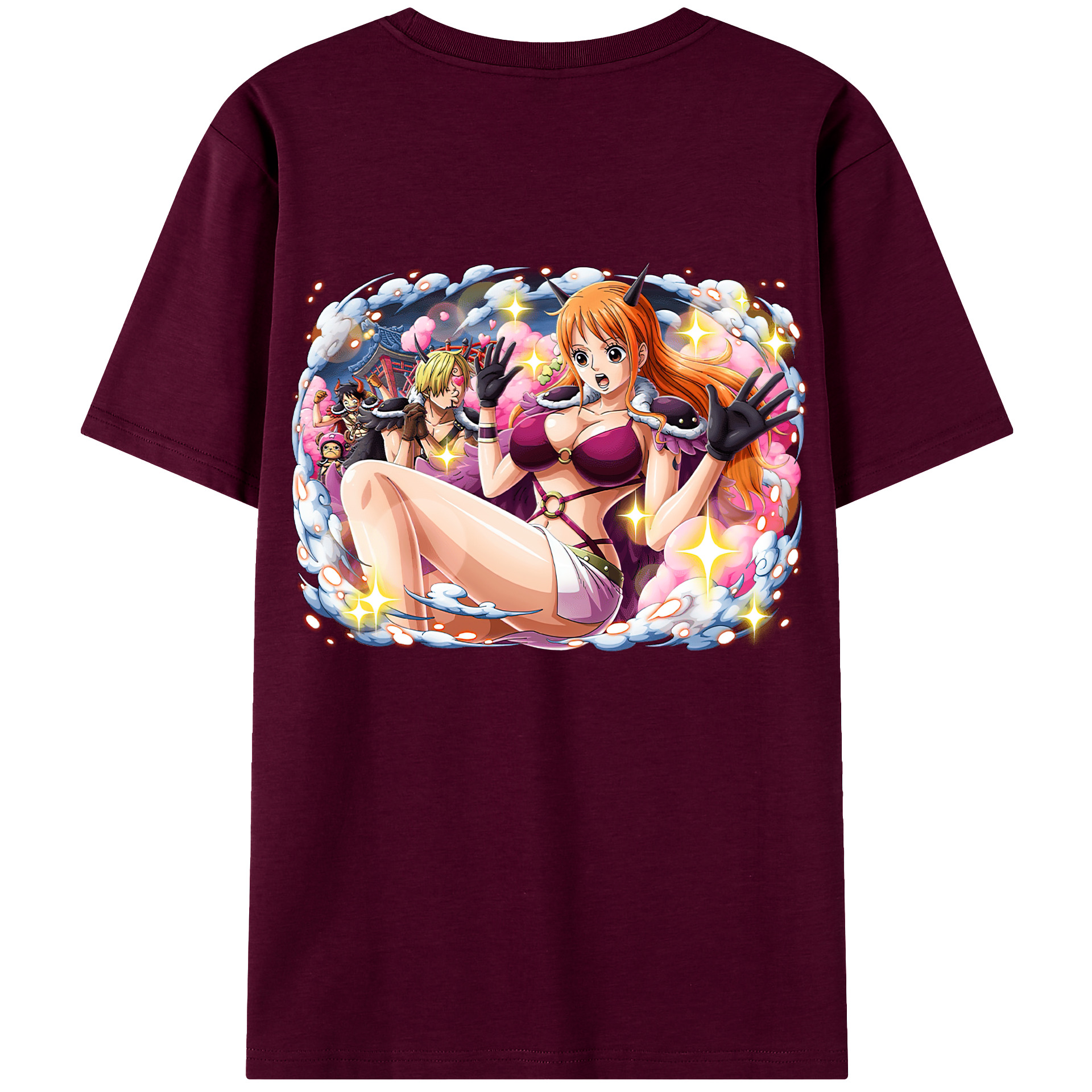 （画像用） ワンピース ナミ ONE PIECE Nami レディース半袖Tシャツ(バックプリント)